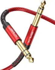 1/4 Inch Guitar Instrument Cable 4FT, 6.35Mm (1/4) TRS to 6.35Mm (1/4) TR