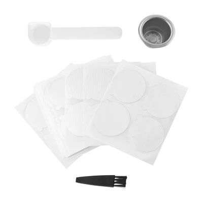 1 Pods 100 Seals Stainless Steel Refillable Coffee Capsule1585