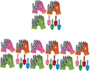 GALPADA 1 Set Colorful Gardening Shovels with Gloves Small Hand Trowels for Planting Digging and Nature Exploration Lightweight Safe and Fun Outdoor Tools