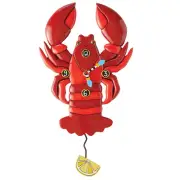 Allen Designs 6015368 DaPinci Lobster Pendulum Wall Clock 12.28″