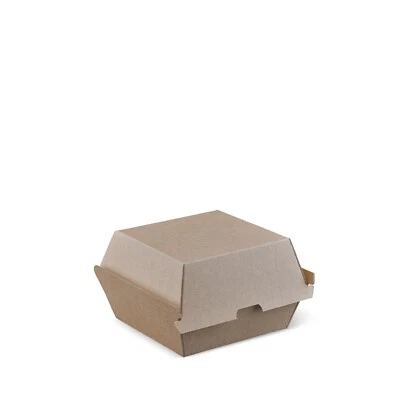 250pcs Kraft Paper Burger Box @ Cheapest PriceTake Away Packaging Food Container