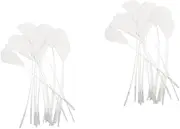 STOBOK Natural Feathers 200 Pcs DIY Craft Supplies Feathers for DIY Craft Feathers Crafts Simulation Feathers Party Decoration White Goose Wedding Decorations