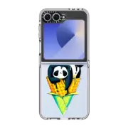 Galaxy Z Flip6 Clear Case Panda Ice Cream