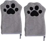 Dog Grooming Gloves, Pet Care Towels, Quick Drying Bath Towel, Double Sided Cleaning Cloth Quick Absorbent for Home, Travel, Bathroom, Daily Use, 8.66 x 5.91 inches