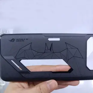 華碩玩家國度ROG6 6pro蝙蝠俠原裝風扇鏤空手機殼原配原廠保護殼
