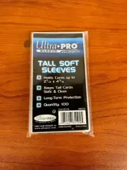 Ultra Pro Tall Penny Card Sleeves 2-1/2" x 4-3/4" Pack of 100
