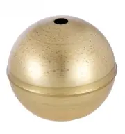 B&P Lamp 2-Piece, Polished & Lacq. Brass Ball, 4" Dia.