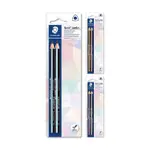 【STAEDTLER 施德樓】MS119三角特寬2B鉛筆－粉彩色系（2入） 隨機出貨【金石堂】