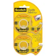 Scotch Double Sided Tape with Dispenser 12.7 mm x 11 m 2 Pack