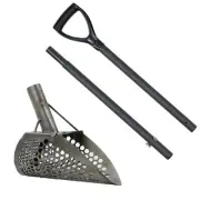 Dune Scoops Loch Ness Mini 9 x 6" Titanium Sand Scoop w/ Carbon Fiber Handle