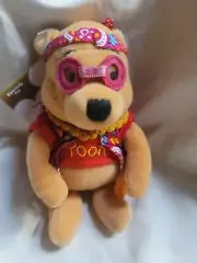 Flower Power Pooh Pooh USA Disney Store bean bag plush beanie Mbbp