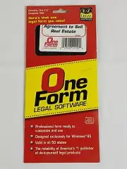 Vintage One Form EZ Legal Software Agreement To Sell Real Estate 3.5 Floppy Disk