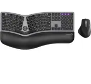 ProArc EKM01 Plus Full Size Ergonomic BT Keyboard WIN/MAC Rechargeable Wrist Pad