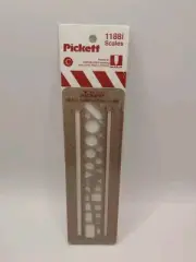 Pickett General Purpose Inking Template 1188i Architecture Drawing Drafting Tool