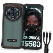 Fire 6 Power Rugged Smartphone, Dual Light Flashlight,15500mAh/33W Rugged