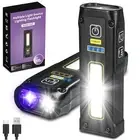 UV Flashlight 395nm Blacklight, LED EDC Flashlights high Lumens USB C Recharg...