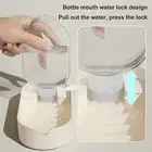 Dog Water Bottle with Storage Bpa-free Portable 2-in-1 Container