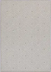 Wickham Beige Geometric Flatweave Rug