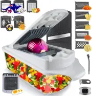 Vegetable Chopper, Multi 22-In-1 Veggie Mandoline Slicer, Food Cutter Chopper fo