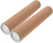 HOODANCOS 1set Mailing Tubes with Caps for Shipping Storing and Protecting Documents Posters Artwork Inner Thickness 2pcs