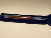 Limited Edition 1 of 2 Silver Plated Mechanical Pencil From Exotic Snake Wood