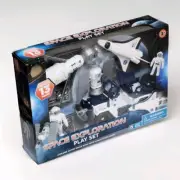 NASA Space Exploration Play Set Astronauts, Space Ship & Satellite, 13 Piece, 3+