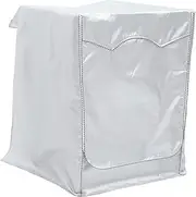 SOLUSTRE Waterproof Sturdy Washing Machine Cover Silver 60x60x85 Full Enclosure Roll-top Washer Protector