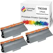 Cartridge Planet 3-Pack Compatible Toner Cartridge for Brother TN-3340 TN3340 (8,000 Pages) for Brother DCP8155DN HL5440D HL5450DN HL5470DW HL6180DW MFC8510DN MFC8910DW MFC8950DW