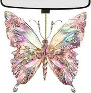 Crystal Butterfly - Animal Sun Catcher,Glitter 2D Rainbow Maker Window Decoration for Backpacks, Door Handles, Holiday Trees