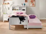 Durham Feature Bed Frame With Trundle - Single / White