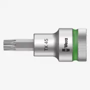 Wera 003835 1/2" Drive Zyklop Torx Bit Socket with Holding Function T45