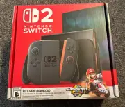 Nintendo Switch 2 Console + Mario Kart World Bundle 2025 / Sealed / Ships Today