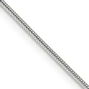 24 Inch Sterling Silver 1mm Round Snake Chain