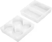 Car Styling Silicone Refrigerator Storage Box Tray Auto Interior Storage Decoration Auto Accessories Compatible for Xpeng X9 Xiaopeng X9