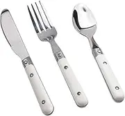 3pcs/Set Blockware Set for Cartoons Western Cutlery 304 Stainless Steel Knife Fork Spoon Dinner Tableware(C)