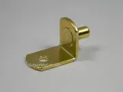 (100) Brass 5mm L-Shaped Cabinet Shelf Supports