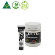 Metallic Pearlescent Fabric Paint Non-Toxic Formula for Easy Application - White
