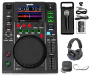 Gemini MDJ-600 Tabletop USB/CD Media Player DJ MIDI Controller+Headphones+Mic
