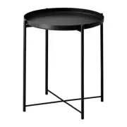 IKEA GLADOM tray table, coffee table, side table 45x53 cm - Beige, Black, White