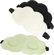 Hoement 3Pcs Eye Mask for Sleeping Portable Sleep Mask Breathable Ice Eye Cover for Travel Daily Use Comfortable for Light Blocking