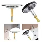 Button Drain Stopper Sturdy Bath Plug for Wash Basin Bathroom Vanity Sink