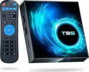 T95 Android TV Box 10.0 2GB RAM 16GB ROM, 2024 Android TV Box 4K 6K TV Box H616