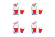 4PK Gamago Party Time Baby Toddler Silicone Red Cup Teether Teething Toy 3m+