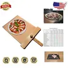 12" EZ Sliding Pizza Peel - Ergonomic Bamboo Design & Heat Resistant Up to 900°F
