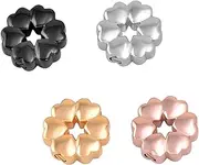 DOTUIARG 4pcs Eternal Heart Stainless Steel Cremation Ashes Necklace Holder Keepsake Memorial Urn Pendant Jewelry for Women and Men