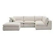 Dawson Chaise Sectional Sofa with Ottoman