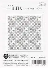 Olympus Thread H-1054 Sashiko Cloth Pack, Single Sight Flower Dish Towel, Margaret