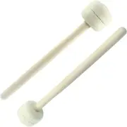 2Pcs Bass Drum Mallet 12.6 Inch Wool Felt Head Drum Mallet Stick Maple Stick ...