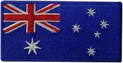 [EmbTao] Australia Flag Embroidered Patch Australian Iron On Sew On National Emblem