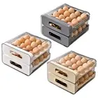 Stackable Egg Storage Box with Drawer for Refrigerator (63 characters)
